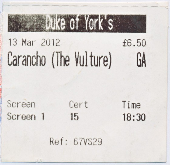 I almost travelled to London to see it. The ticket stub would have been better.