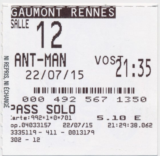 Still, got finally to theater 12, which gives you an idea of what the Franch thought of the chances of this film.